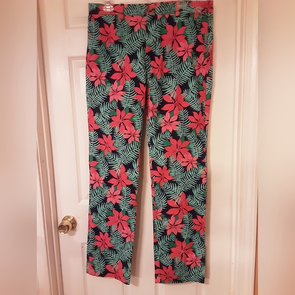NWOT Vineyard vines Mens Christmas poinsettia pants 34x34 - Picture 1 of 5